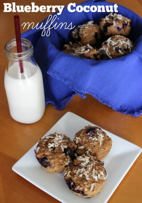 Blueberry Coconut Muffins #SundaySupper #JuneDairyMonth