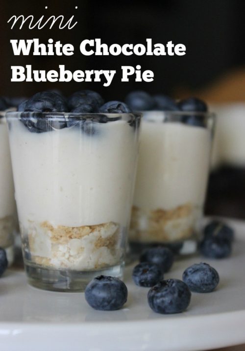 Mini White Chocolate Blueberry Pie with ZonePerfect