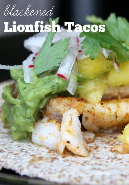 Blackened Lionfish Tacos