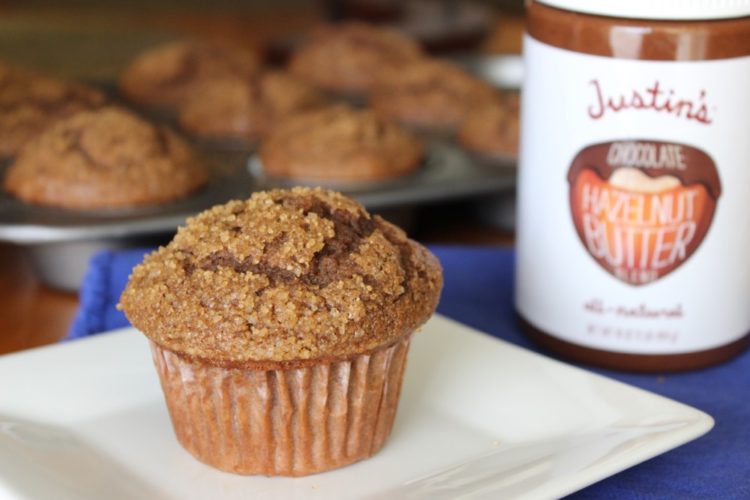 Chocolate Hazelnut and Banana Muffins #stonyfieldblogger