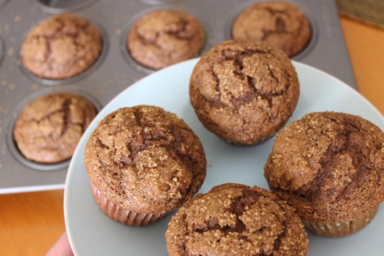 Chocolate Hazelnut and Banana Muffins #stonyfieldblogger