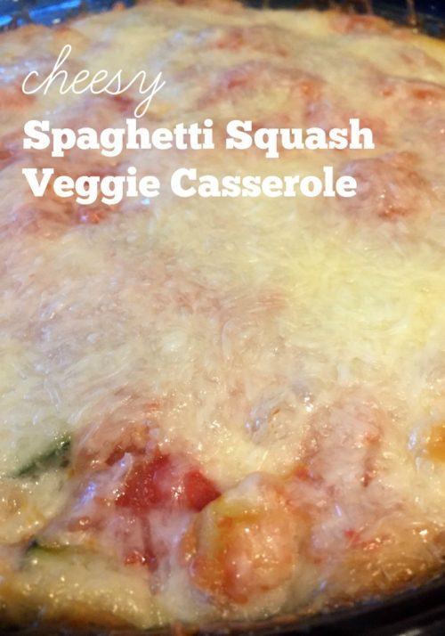 Cheesy Spaghetti Squash Veggie Casserole