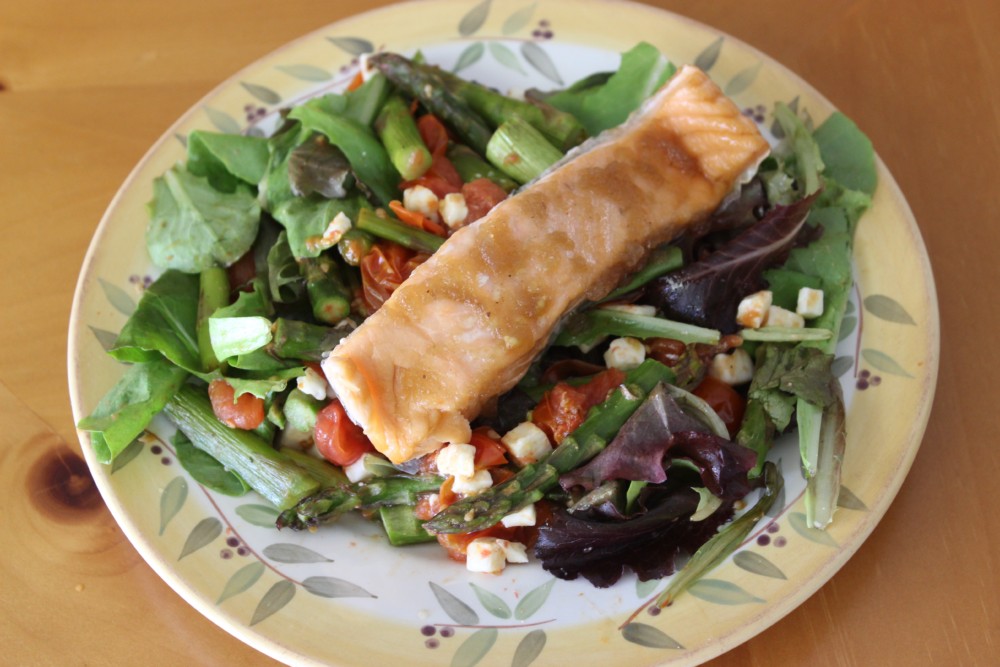 Spring Salmon Salad with The Saucy Fish Co.