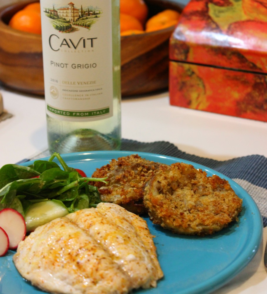 Celebrate #NationalPinotGrigioDay with Simple Lemon-Old Bay Baked Fish #LoveItShareIt