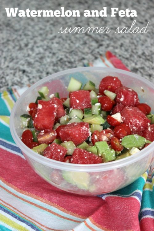 Watermelon and Feta Summer Salad #SundaySupper