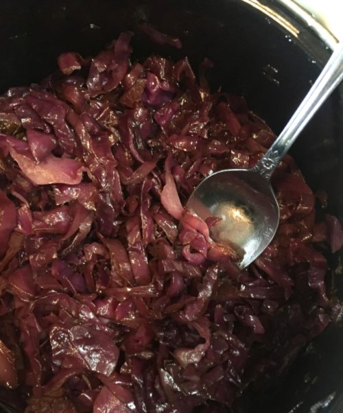 Recipe for Balsamic Braised Red Cabbage Side Dish