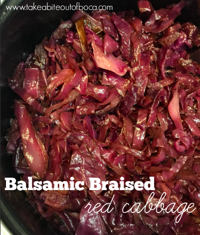 Recipe for Balsamic Braised Red Cabbage Side Dish