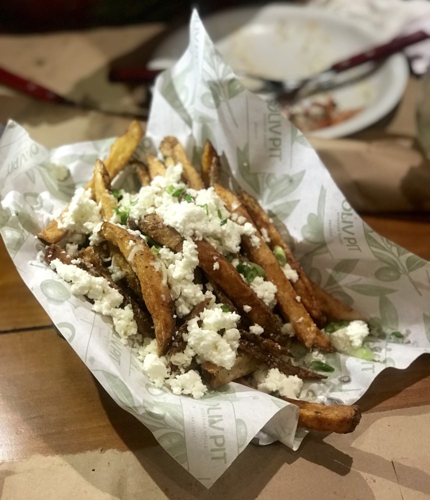 Oliv Pit Boca Raton, Fries with Feta