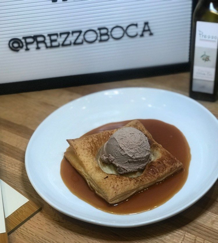 Prezzo Boca Raton, Wood Oven Baked Apple Tart