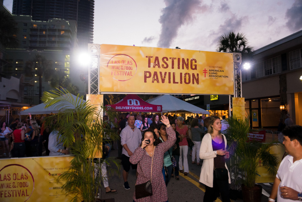 Promotion for Las Olas Wine and Food Festival in Fort Lauderdale