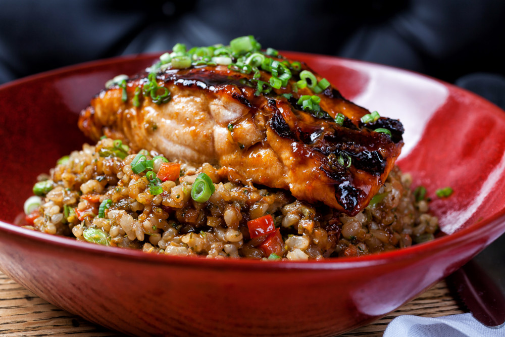 ROK:BRGR Grilled Salmon Buddha Bowl