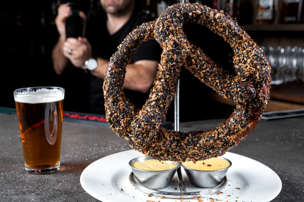 ROK:BRGR Giant "Everything" Pretzel