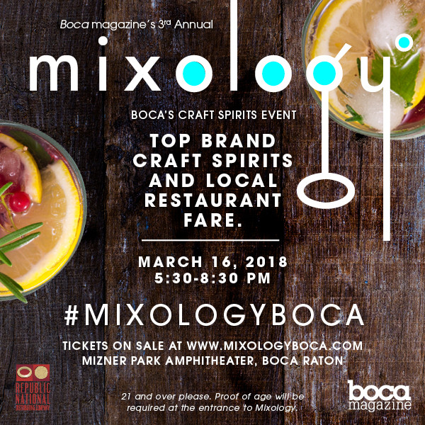 Boca Raton Magazine's Third Annual Mixology: The Craft Spirits Event