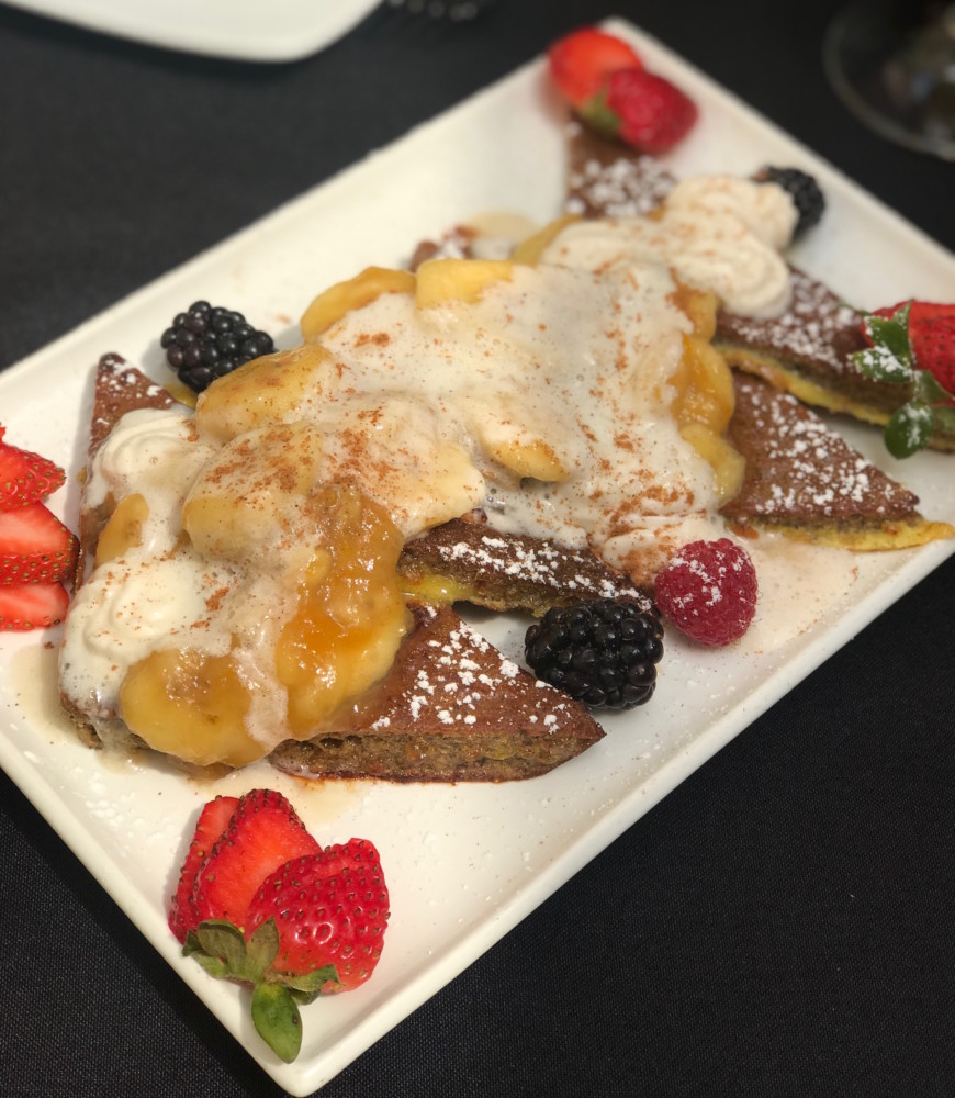 MoBu Fusion Cafe Boca Raton, Banana Bread French Toast