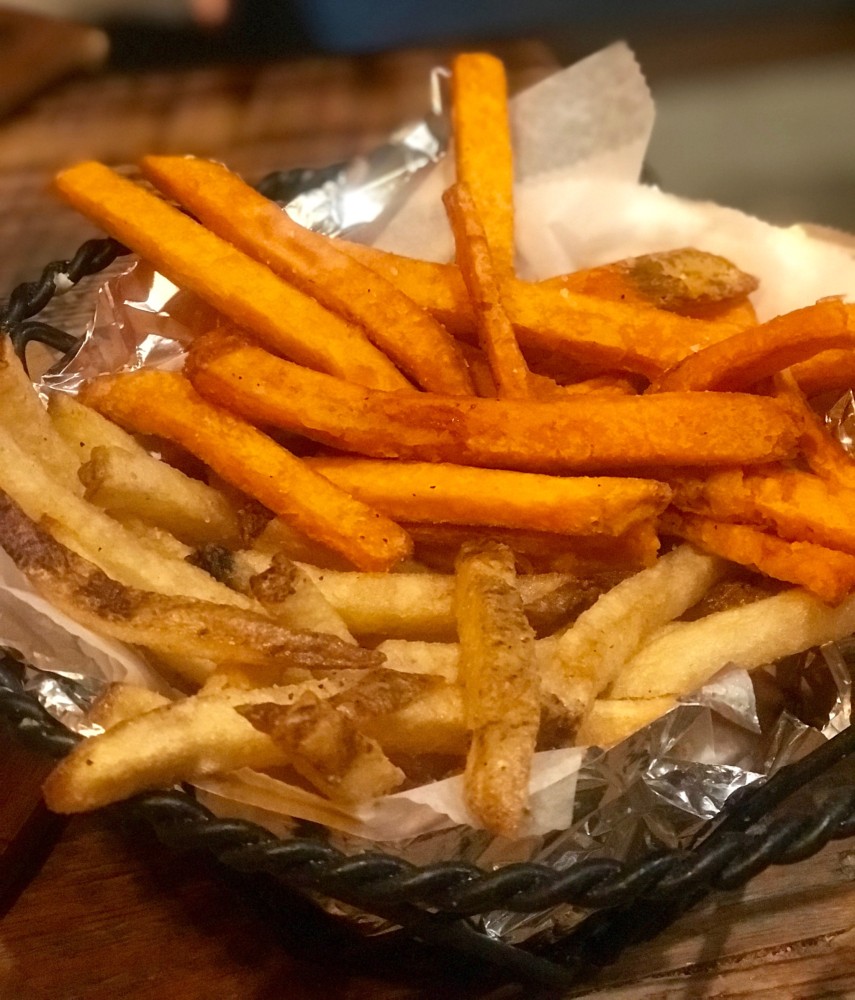 New River Pizza & Fresh Kitchen Fort Lauderdale, French Fries and Sweet Potato Fries