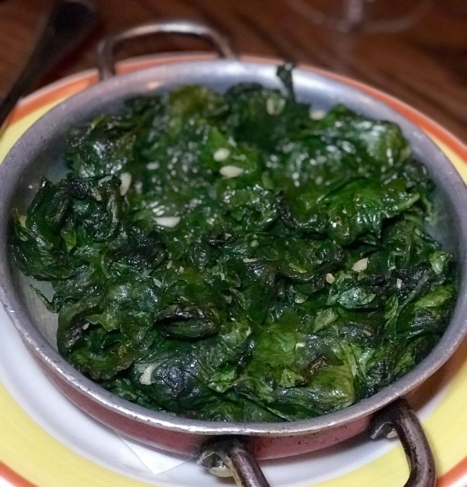 Sardinia Ristorante Delray Beach, Garlic Spinach