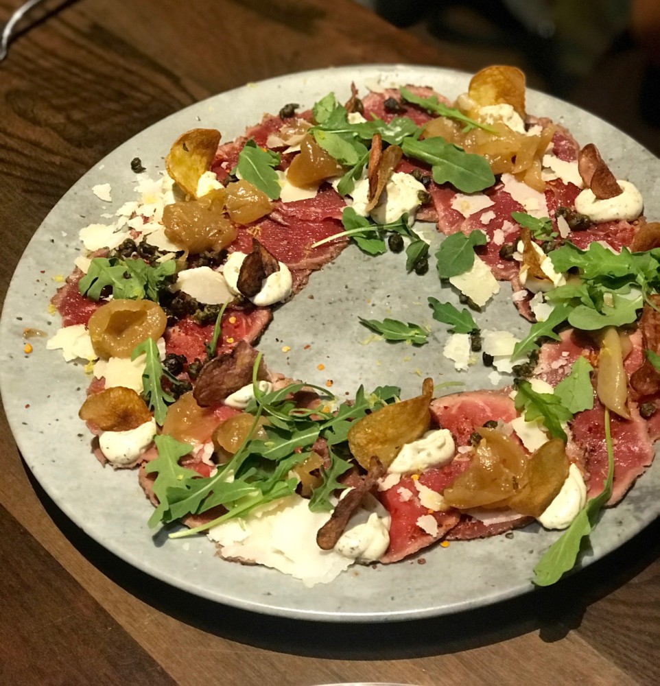 Tanzy Restaurant Boca Raton, Beef Carpaccio