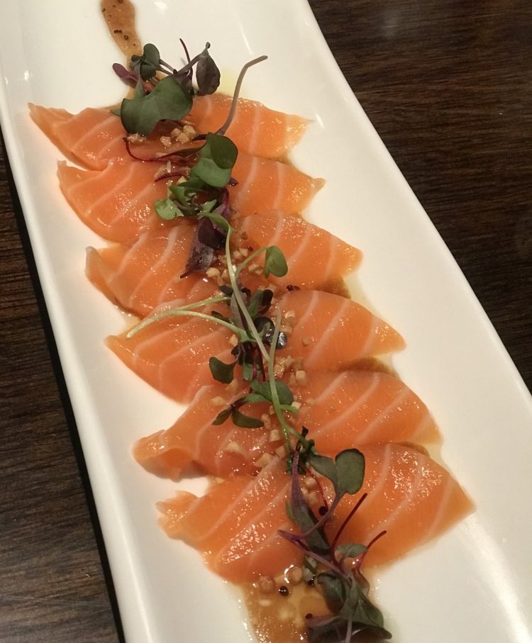 Saiko-i Sushi Lounge and Hibachi Boca Raton, Salmon Carpaccio