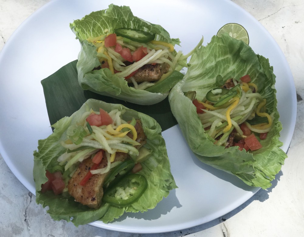 Eau Palm Beach Resort & Spa, Mahi Lettuce Cup Tacos