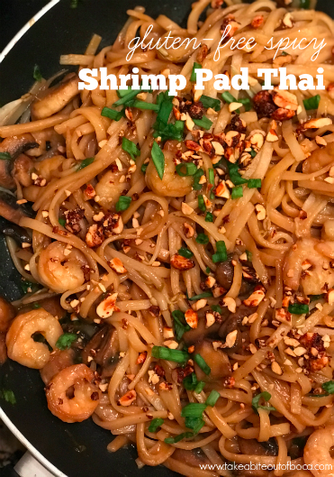 Gluten-Free Spicy Shrimp Pad Thai