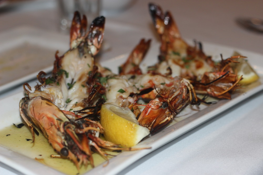 Oliv Pit Boca Raton, Grilled Prawns