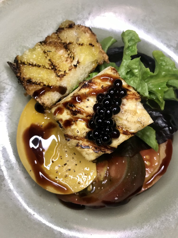 Galley at Hilton West Palm Beach, Grilled Tofu and Tomato Salad
