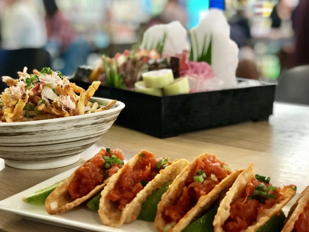 SushiMaki at Whole Foods Boca Raton, Spicy Tuna Tacos