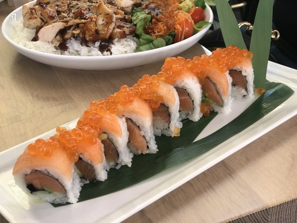 SushiMaki at Whole Foods Boca Raton, Salmon Sushi Roll