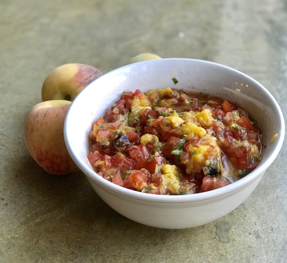 Grilled Peach Salsa with Fresh Florida Peaches