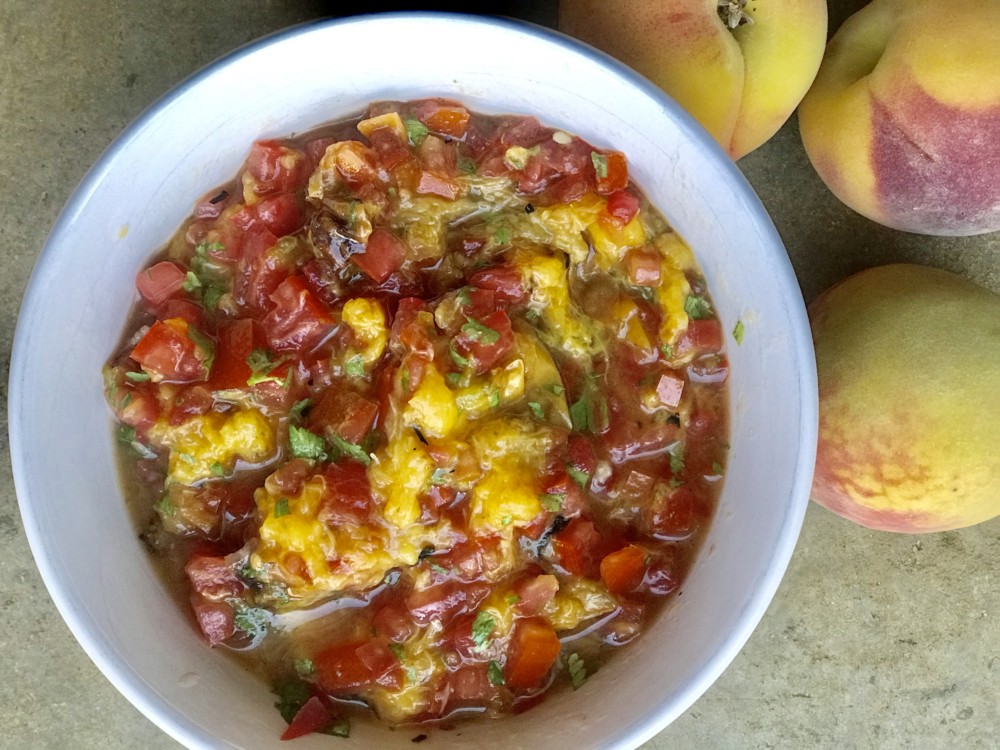 Grilled Peach Salsa with Fresh Florida Peaches