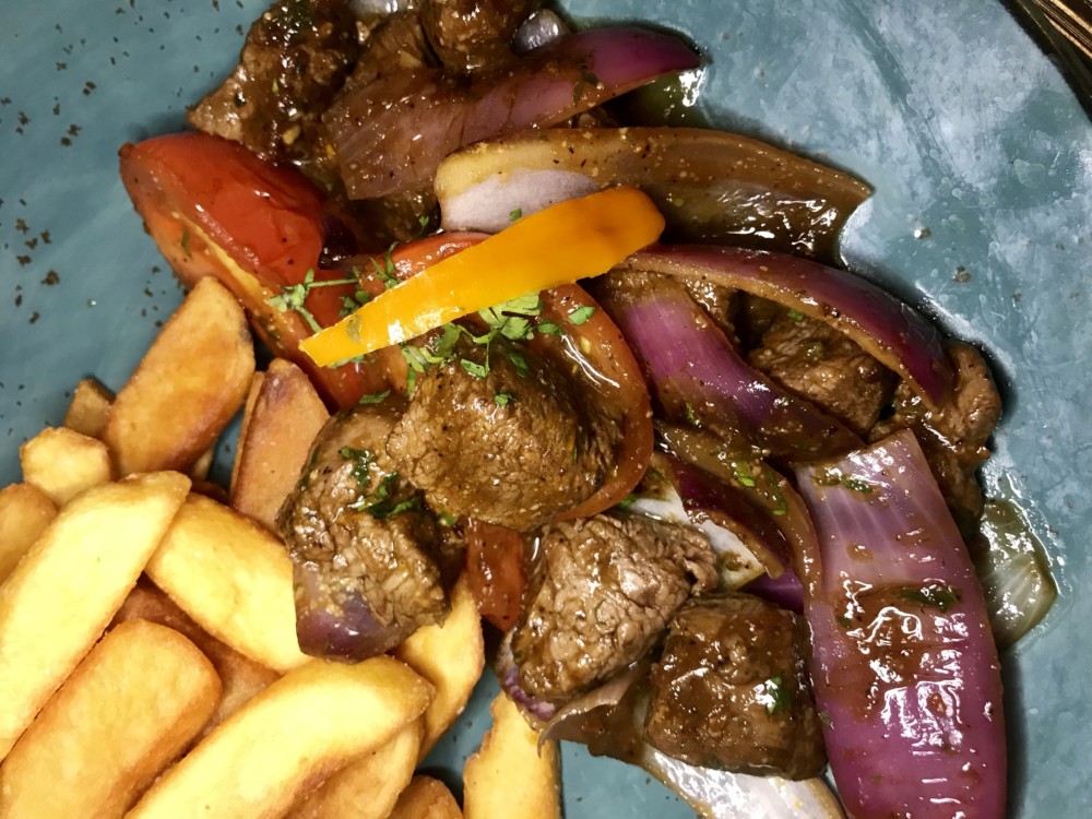 Warike Peruvian Bistro Boca Raton, Lomo Saltado