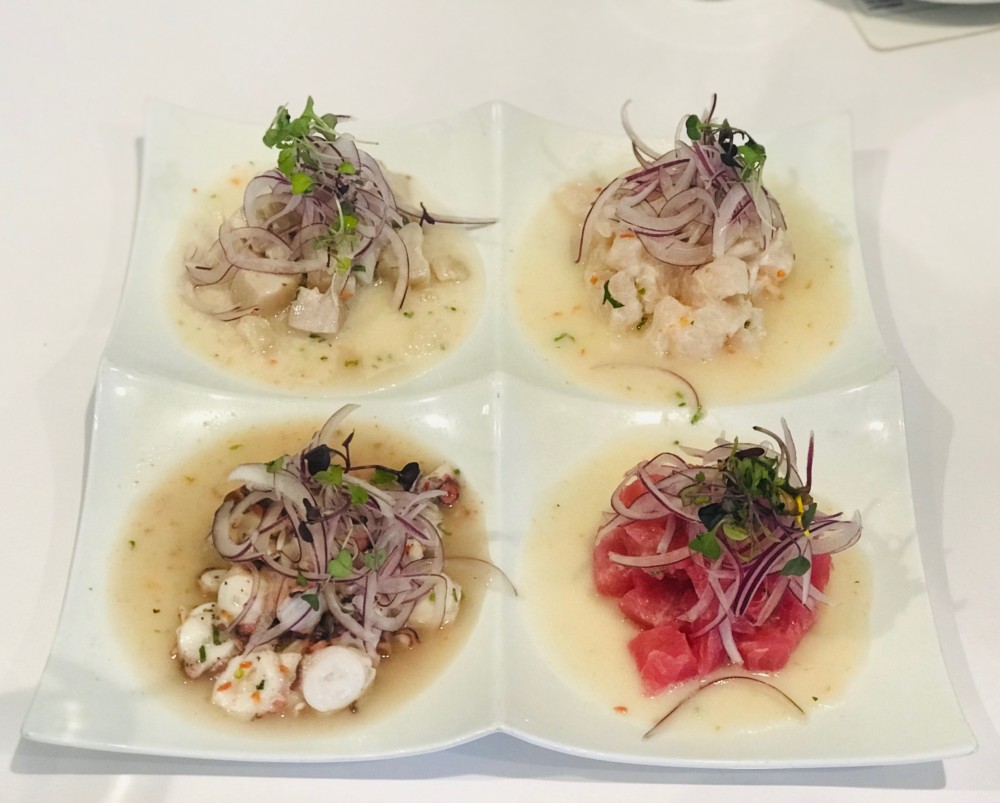 Inkanto Peruvian Cuisine, Ceviche Sampler