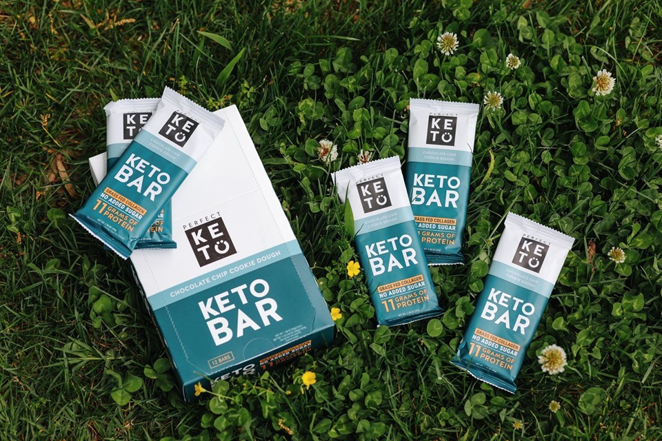 Perfect Keto Chocolate Chip Cookie Dough Keto Bar