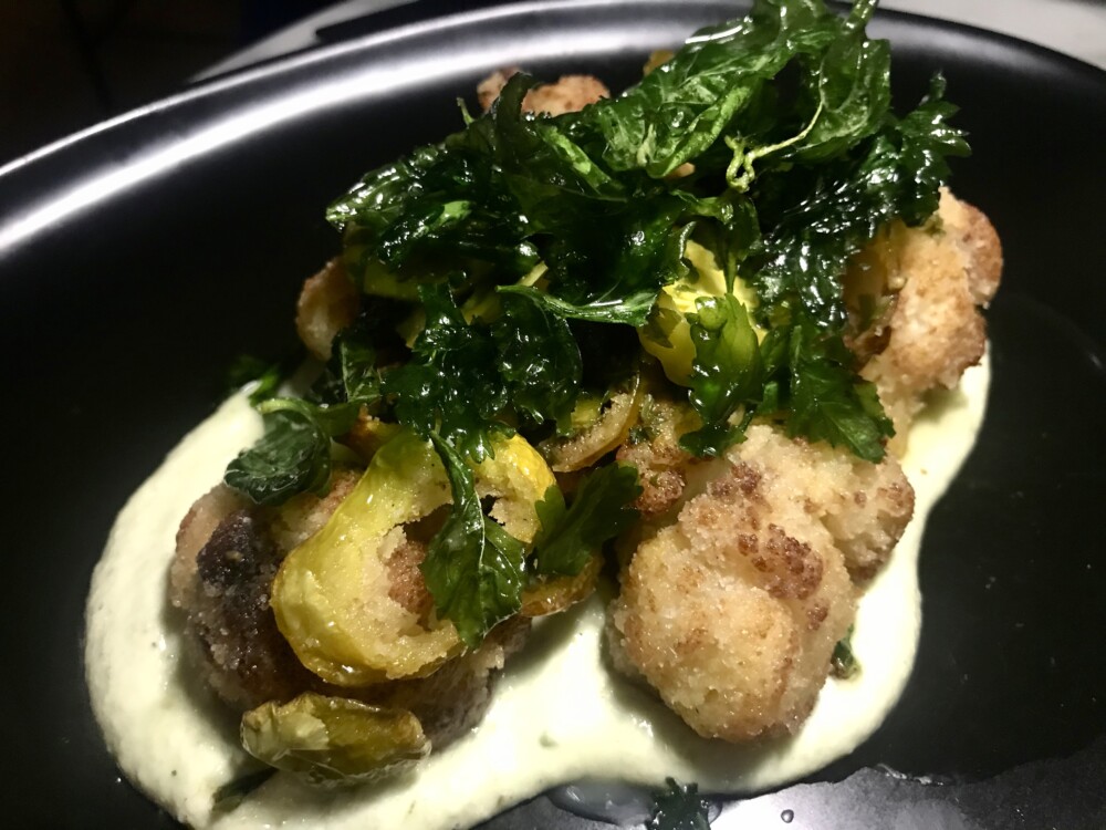 Trophy Room Wellington, Gluten-free Crispy Cauliflower