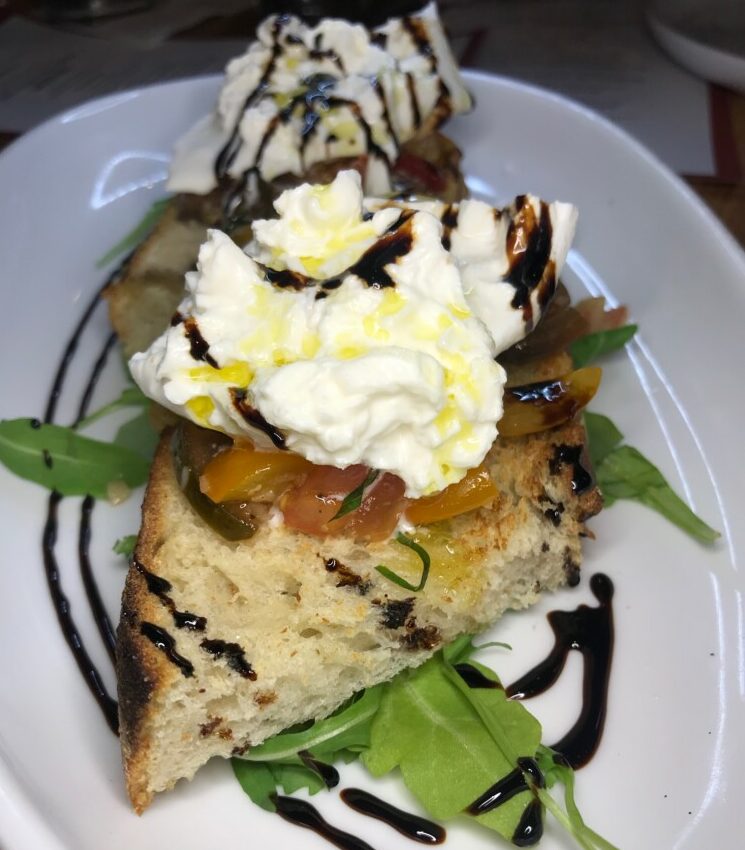 Prezzo Boca, Burrata Bruschetta