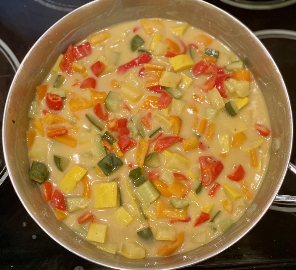Gluten and Dairy Free Vegetable Green Curry