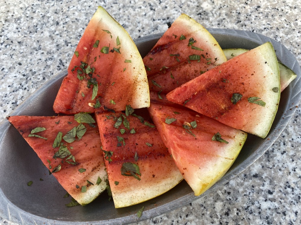 Summer Snacks: Grilled Spiced Watermelon to pair with rosé