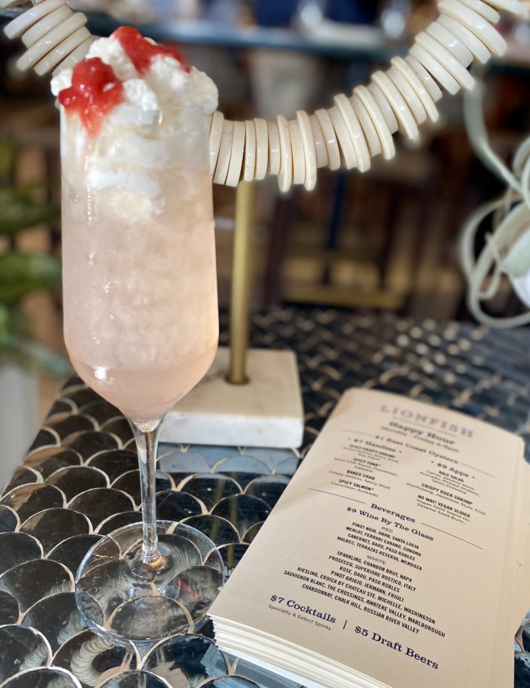 Lionfish Delray Beach Valentine's Day Vodka Cocktail