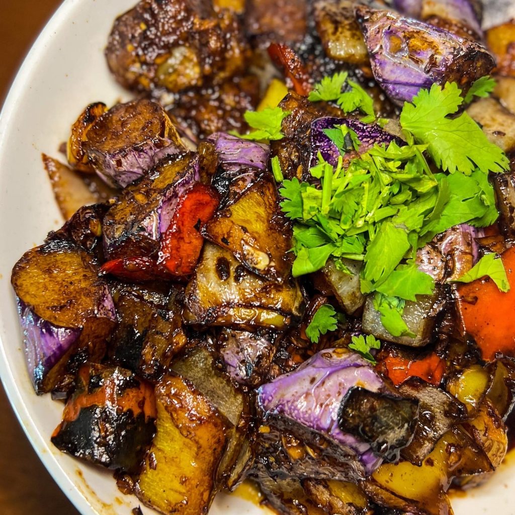 Stir-Fried Eggplant