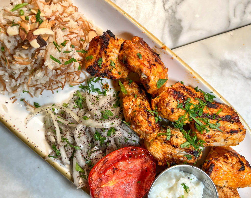 Chicken Shish Taouk at Amar Mediterranean Bistro