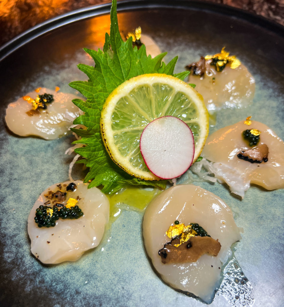 sashimi style scallops